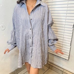 NWT Topshop striped oversized tunic